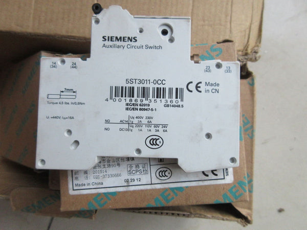 SIEMENS NEW 5ST3011-0CC