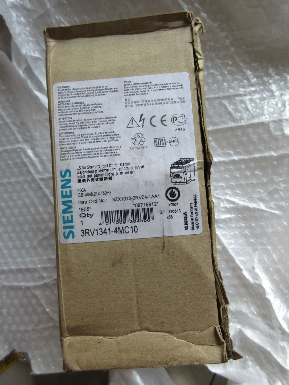 西门子全新 3RV1341-4MC10