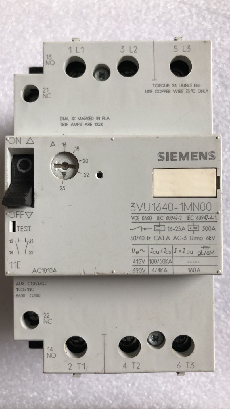 SIEMENS NEW 3VU1640-1MN00