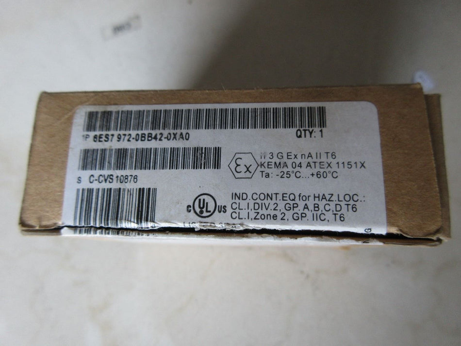 西门子全新 6ES7 972-0BB42-0XA0 