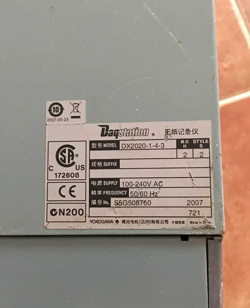 YOKOGAWA DX1006-1-4-3