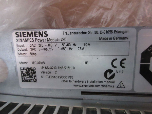 SIEMENS NEW 6SL3210-1NE27-5UL0