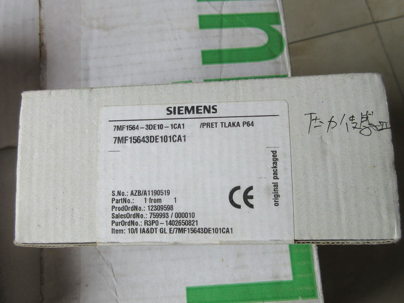 Siemens 7MF1564-3DE10-1CA1 new 7MF15643DE101CA1