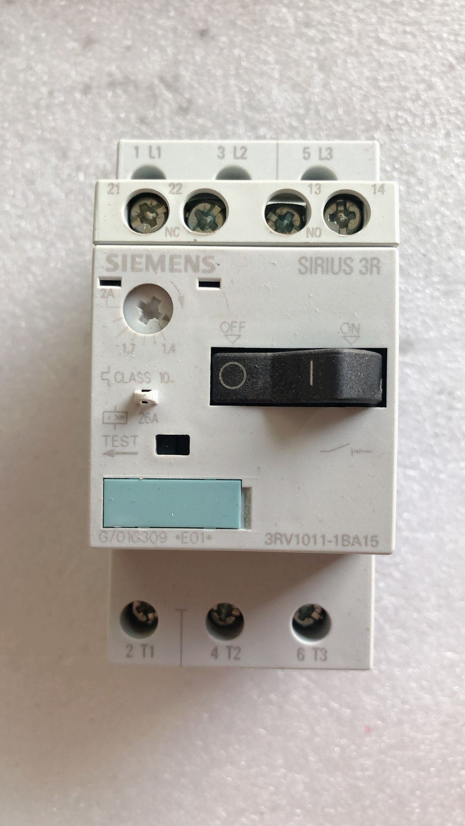 SIEMENS 3RV1011-1BA15 novo 3RV10111BA15