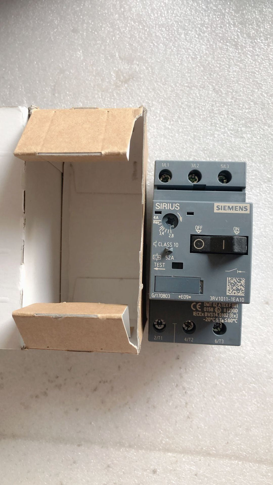 SIEMENS 3RV1011-1EA10 novo 3RV10111EA10
