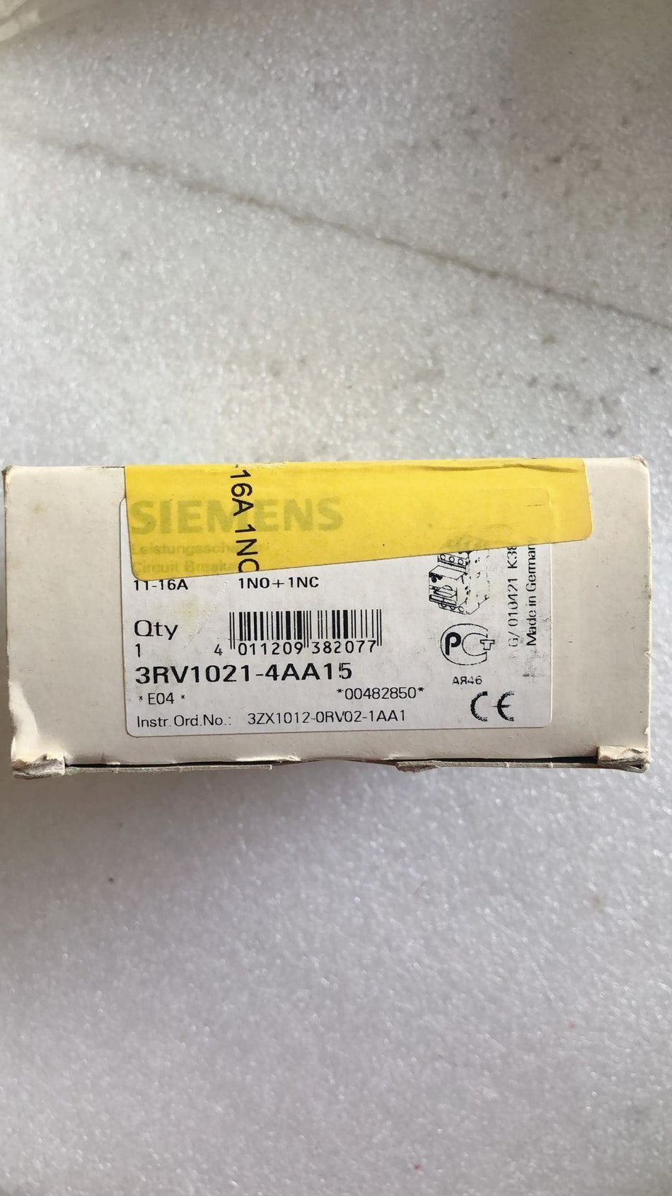 SIEMENS 3RV1021-4AA15 novo 3RV10214AA15