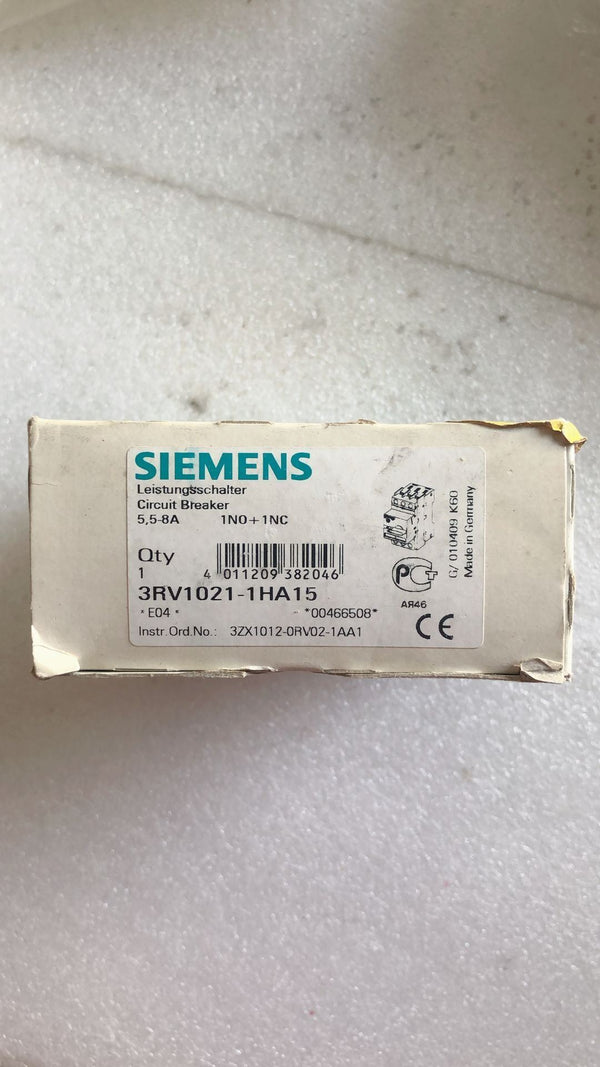 SIEMENS 3RV1021-1HA15 new 3RV10211HA15