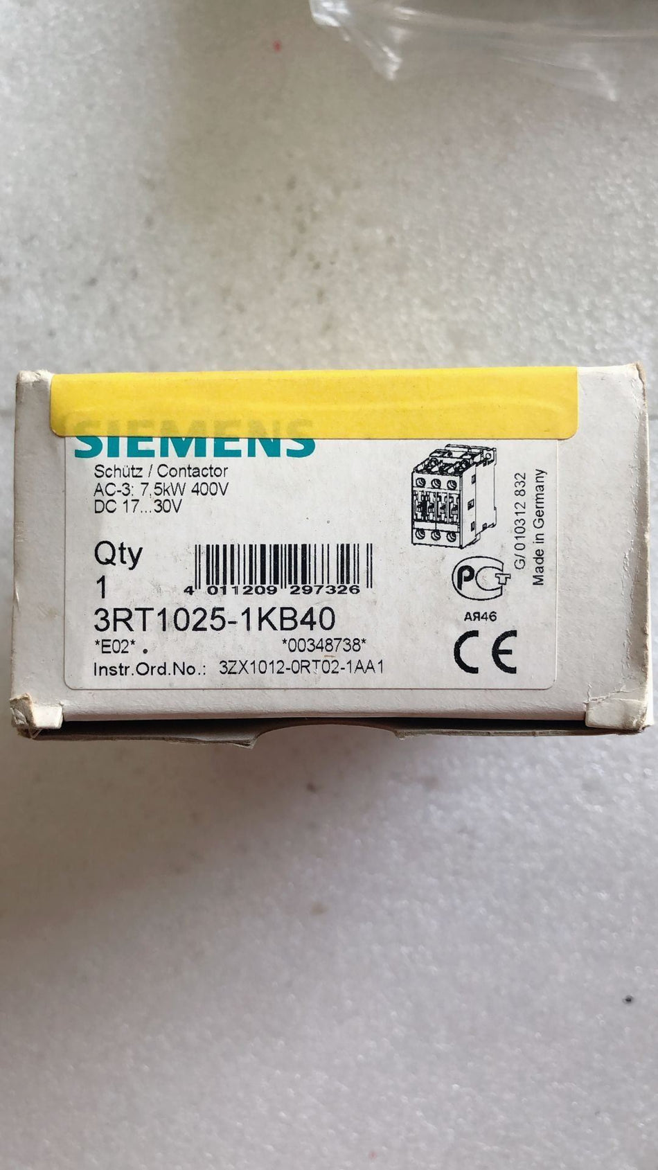 西门子 3RT1025-1KB40 全新 3RT10251KB40