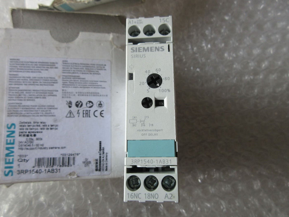 Siemens 3RP1540-1AB31 novo 3RP15401AB31
