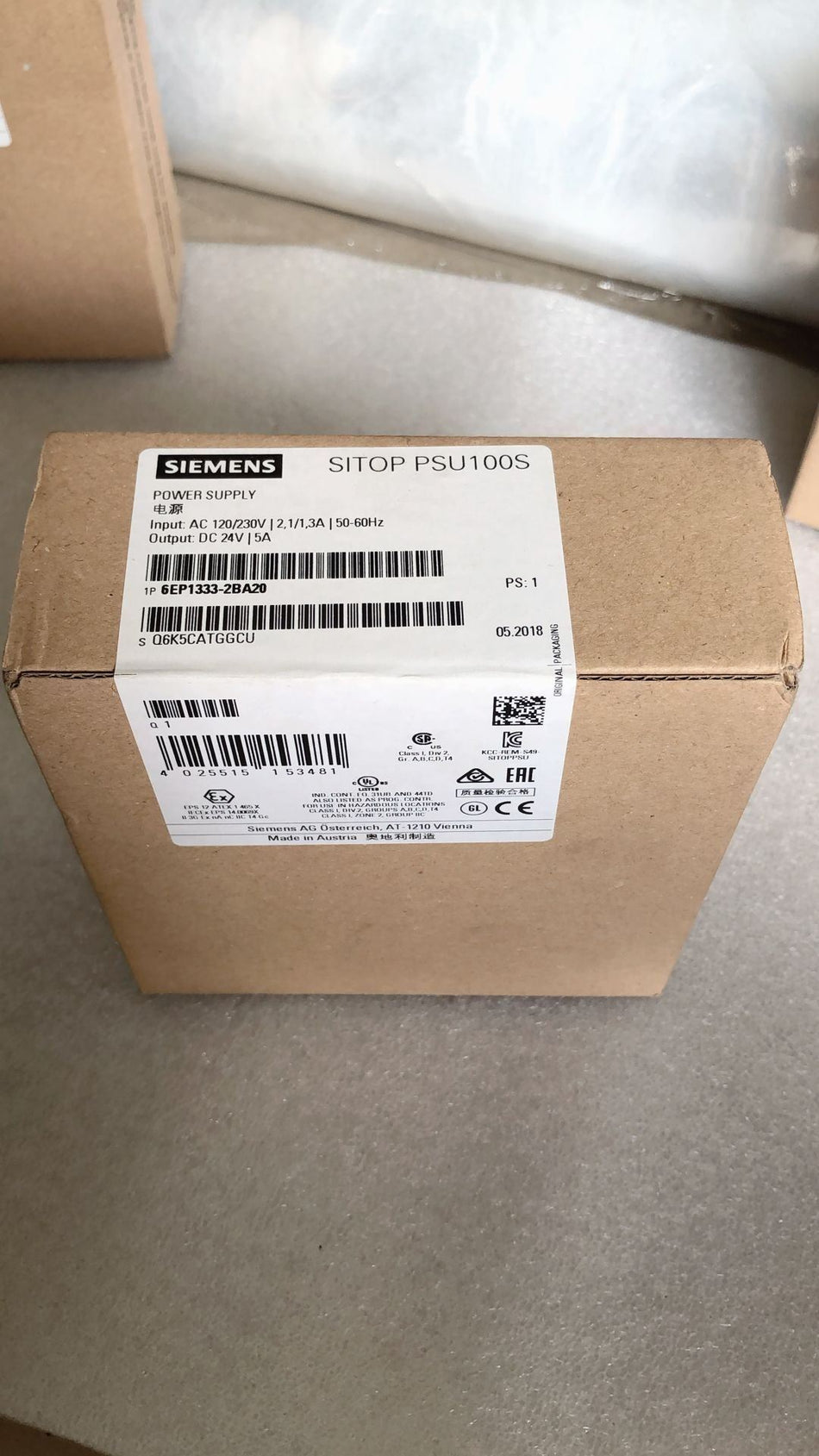 Siemens 6EP1333-2BA20 new 6EP13332BA20