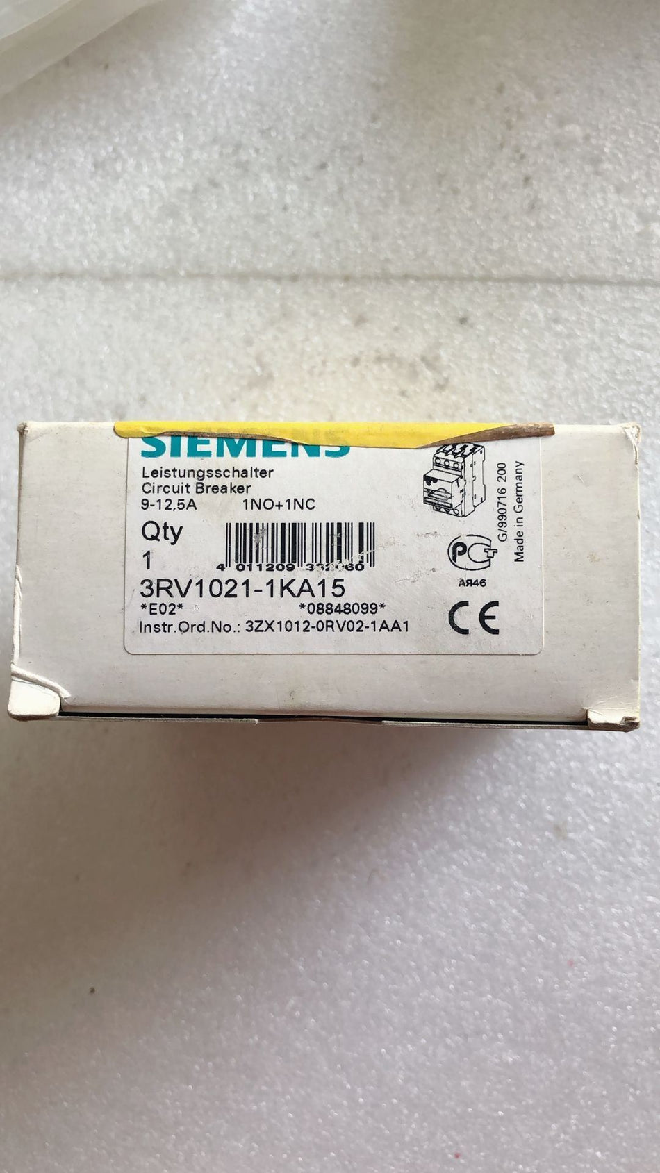 西门子 3RV1021-4KA15 全新 3RV10214KA15