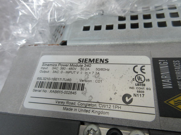 Siemens 6SL3210-1SE17-7UA0 new 6SL32101SE177UA0