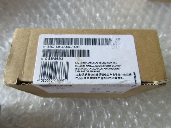 Siemens 6ES7 138-4FA04-0AB0 new 6ES7 1384FA040AB0