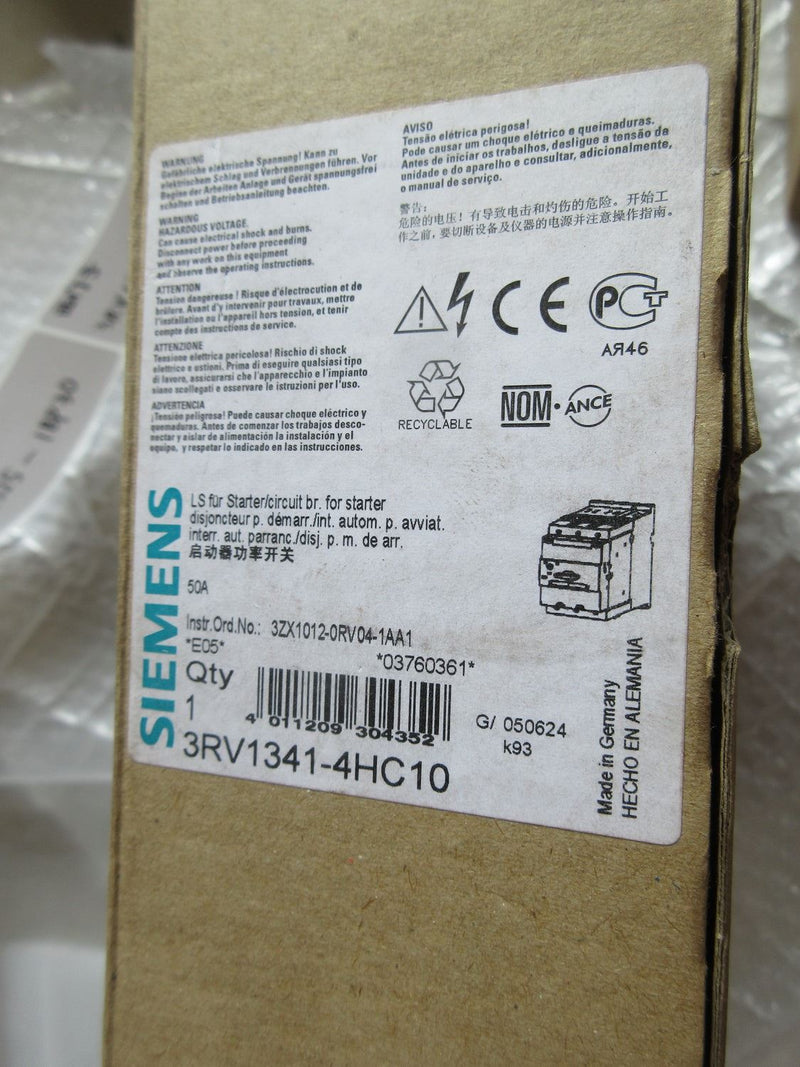 SIEMENS 3RV1341-4HC10 new 3RV13414HC10