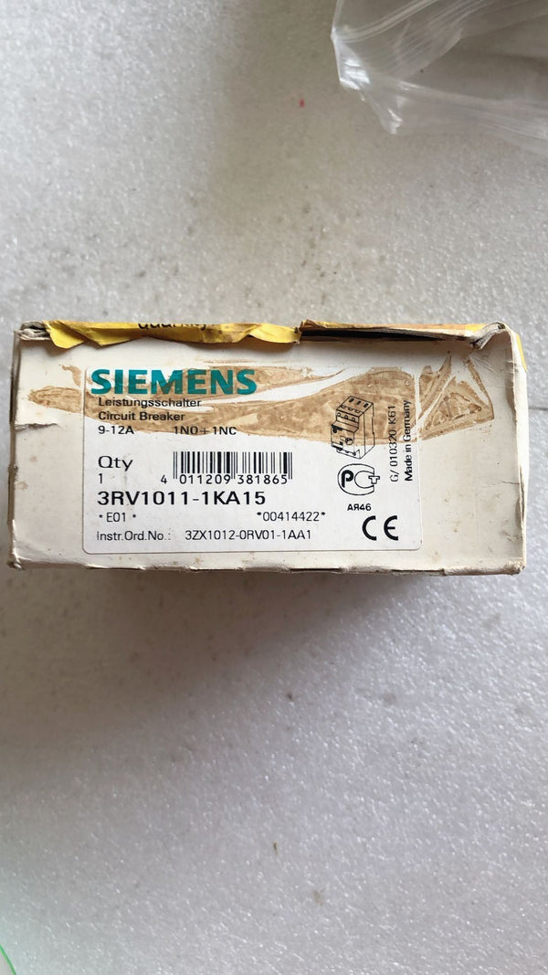 SIEMENS 3RV1011-1KA15 new 3RV10111KA15