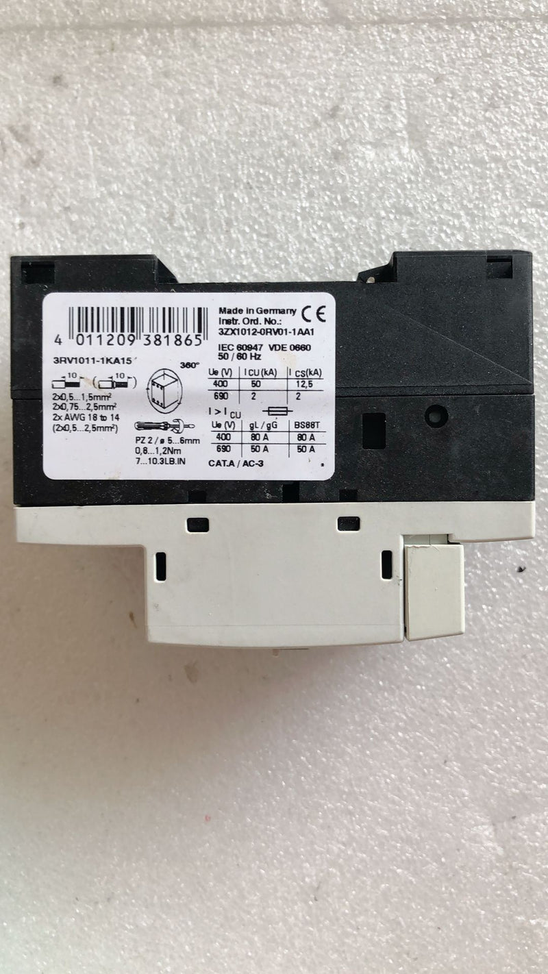 SIEMENS 3RV1011-1KA15 new 3RV10111KA15