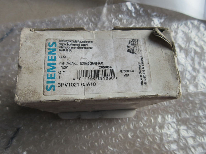 Siemens 3RV1021-0JA10 new 3RV10210JA10