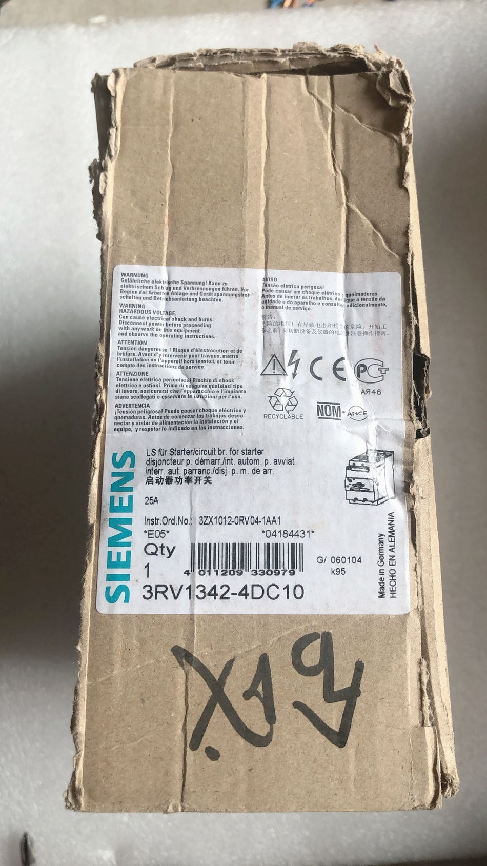 SIEMENS 3RV1342-4DC10 novo 3RV13424DC10