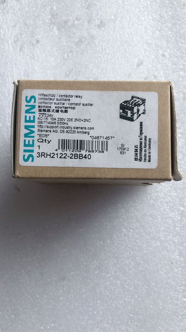 SIEMENS 3RH2122-2BB40 new 3RH21222BB40