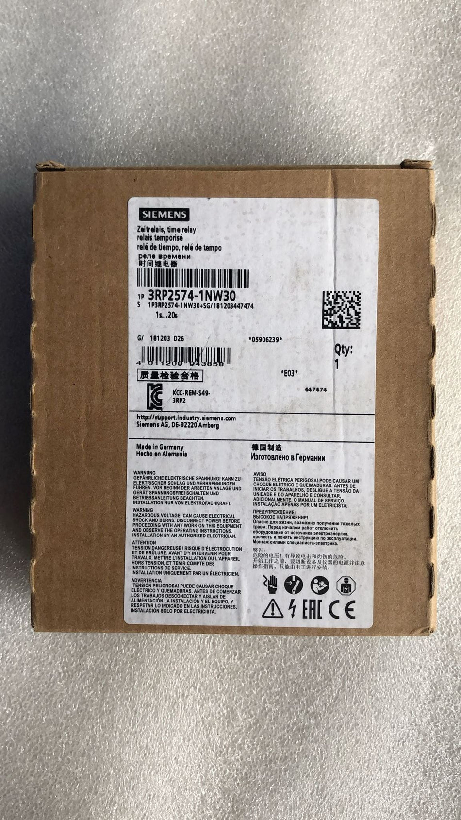 Siemens 3RP2574-1NW30 novo 3RP25741NW30