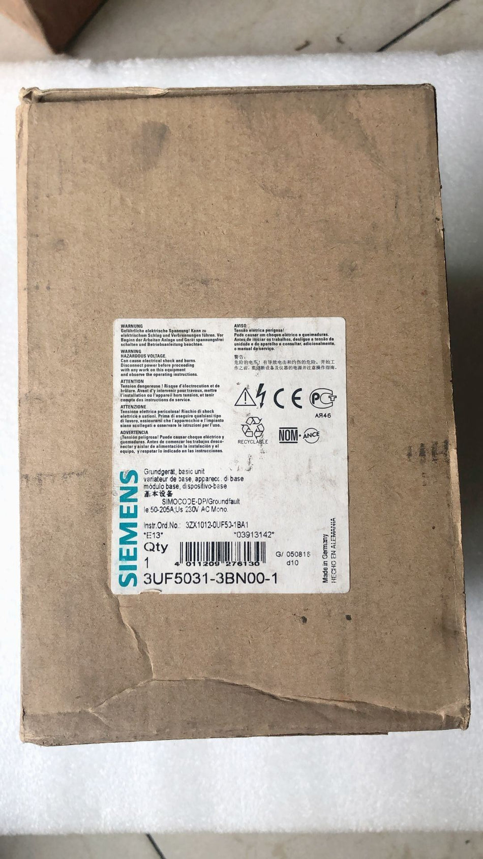 Siemens 3UF5031-3BN00-1 novo 3UF50313BN001