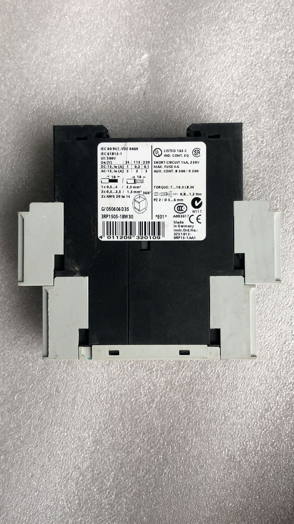 Siemens 3RP1505-1BW30 novo 3RP15051BW30