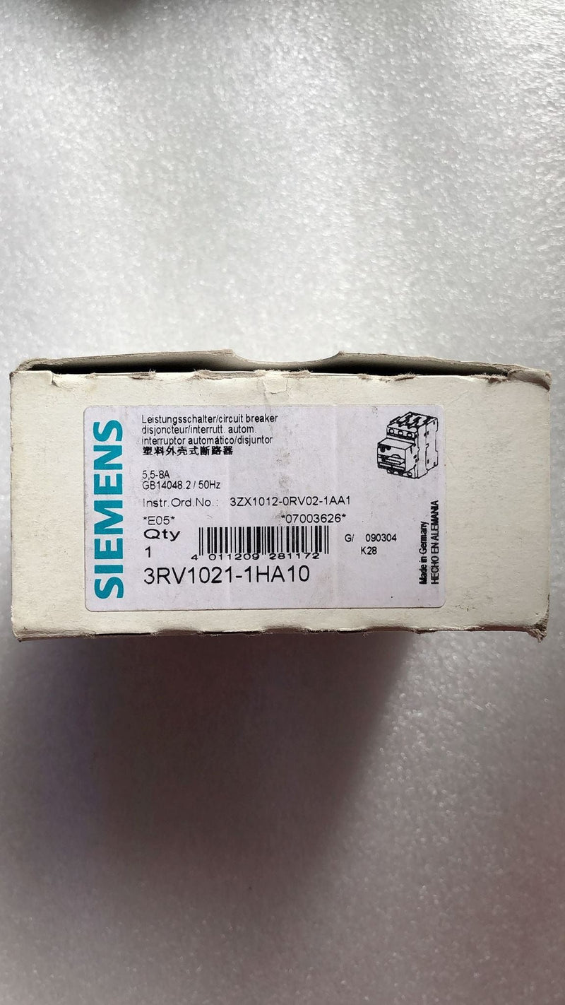 SIEMENS 3RV1021-1HA10 new 3RV10211HA10