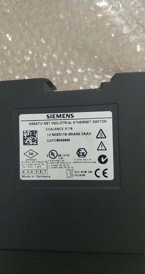 SIEMENS 6GK5116-0BA00-2AA3 6GK51160BA002AA3