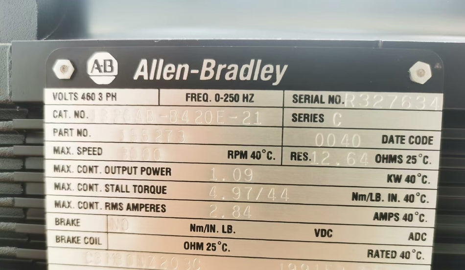 1 peça para ALLEN BRADLEY 1326AB-B420E-21 novo