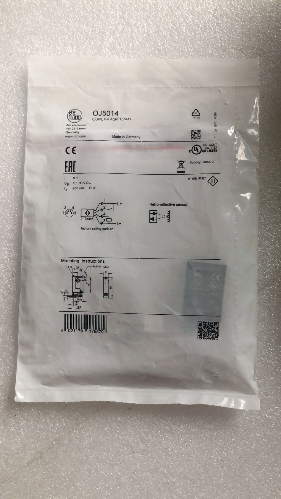 IFM OJ5014 全新