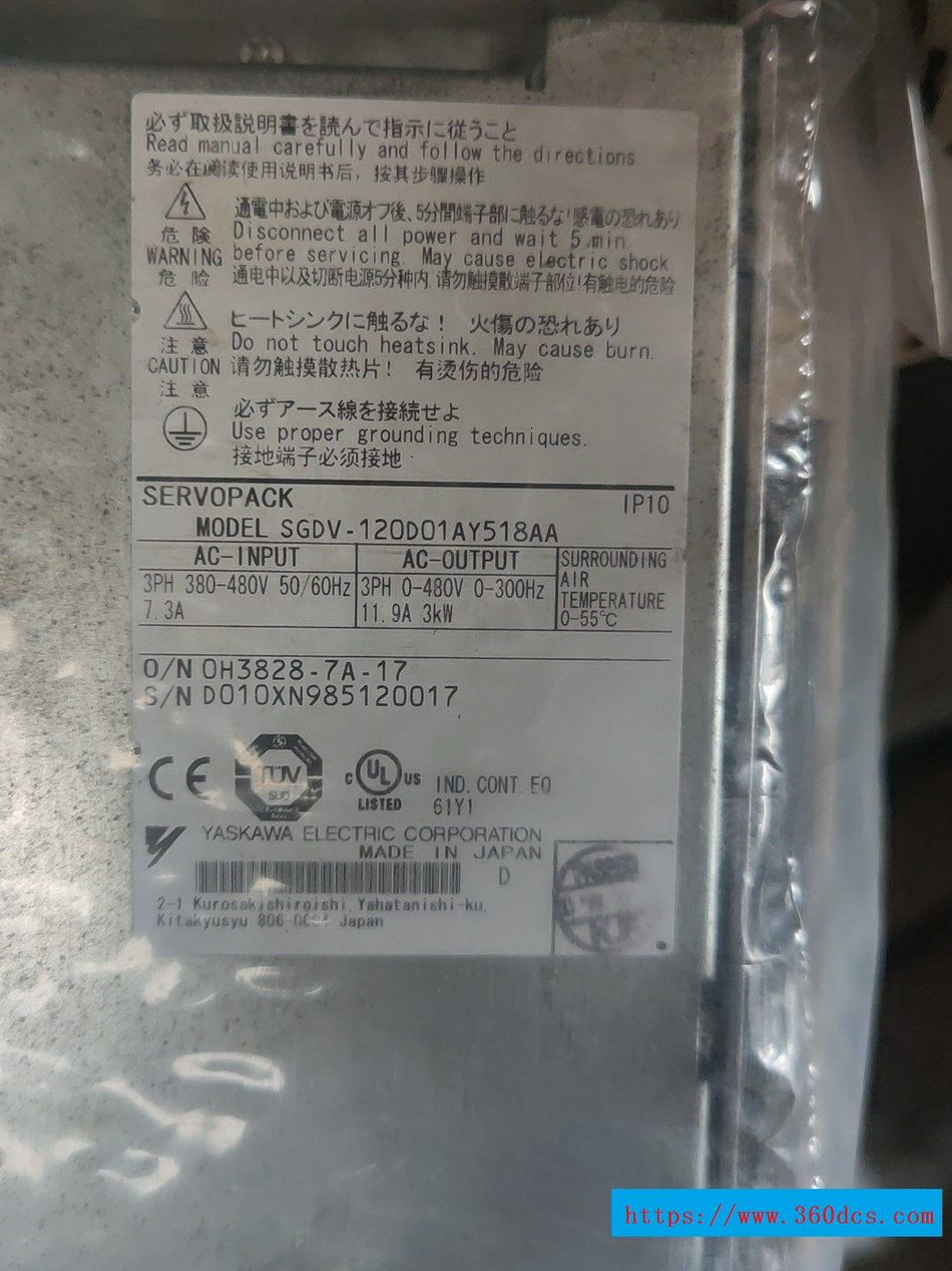 安川 sgdv-120d01ay518aa sgdv120d01ay518aa 二手