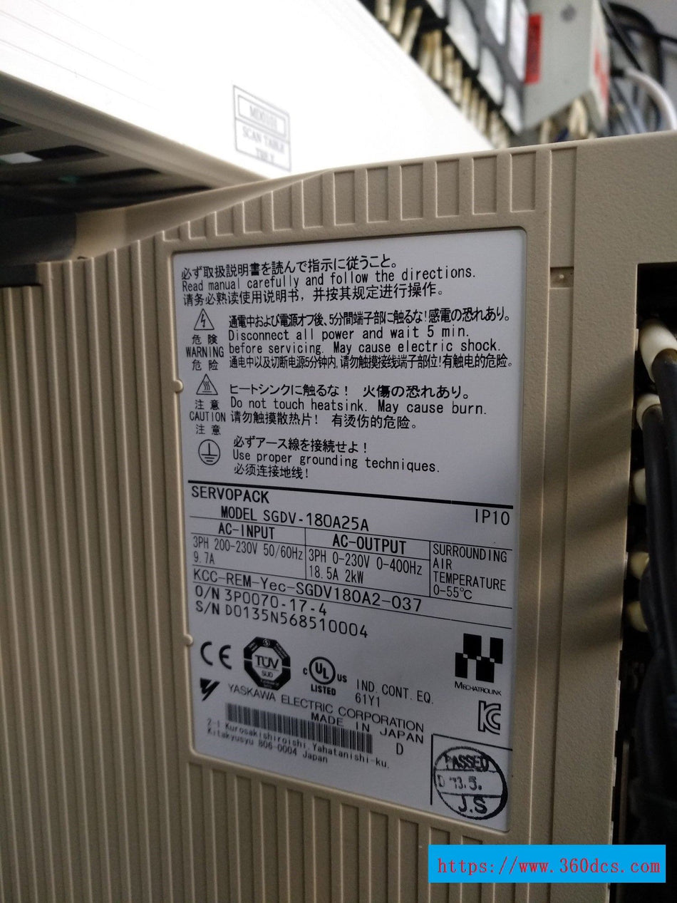 安川 SGDDV-180A25A SGDDV180A25A 二手