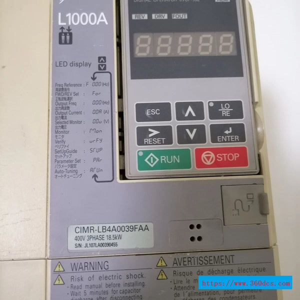 YASKAWA cimr-lb4a0039faa cimrlb4a0039faa used