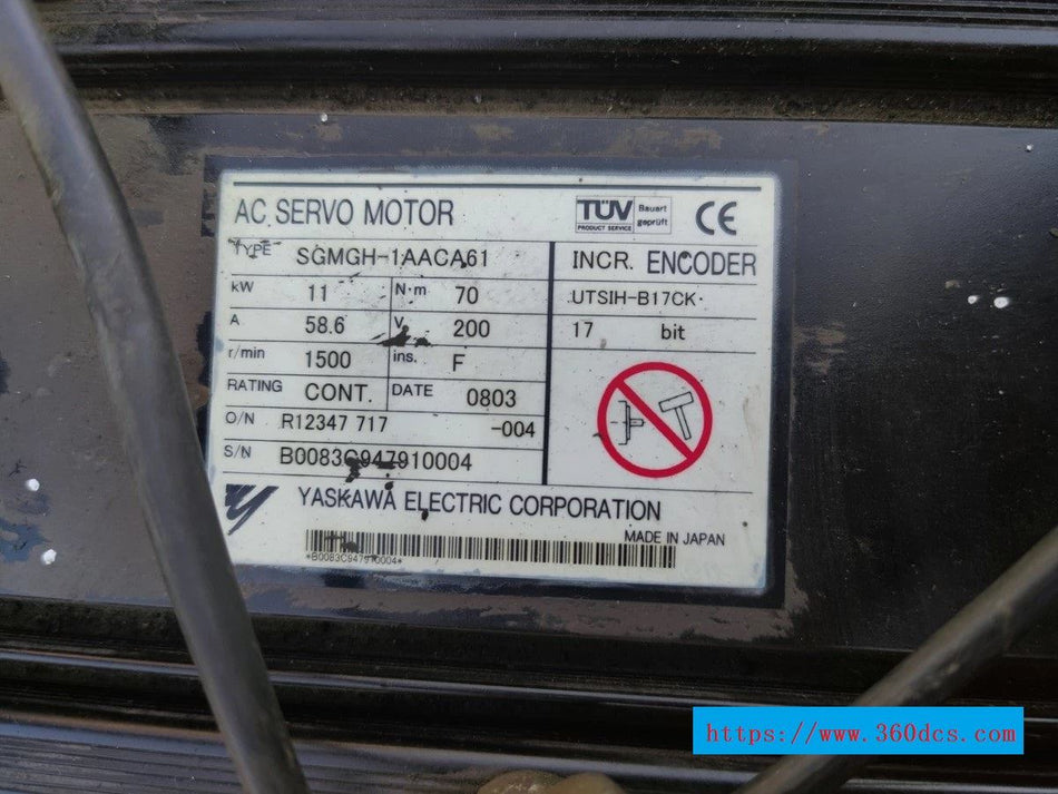 YASKAWA SGMGH-1AACA61 SGMGH1AACA61 二手