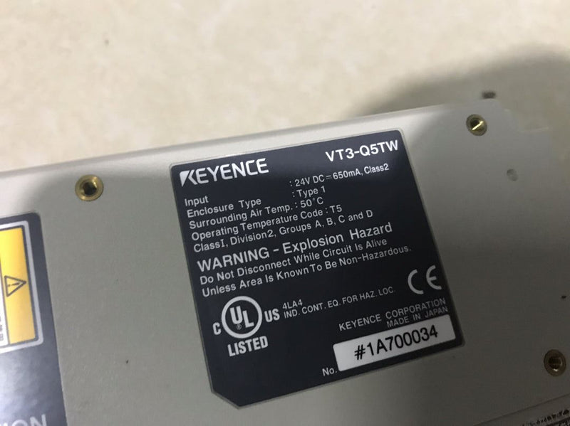 keyence VT3-Q5TW VT3Q5TW used