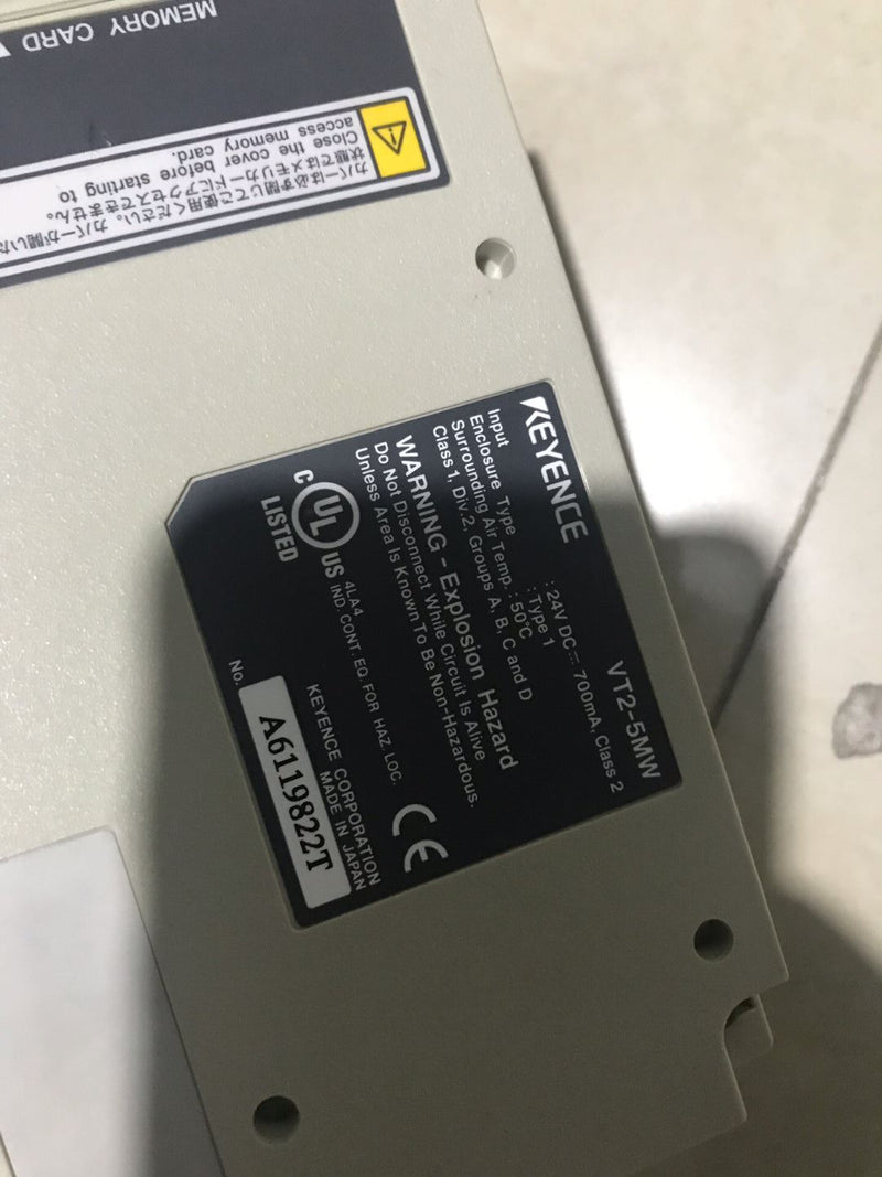 keyence VT2-5MW VT25MW used