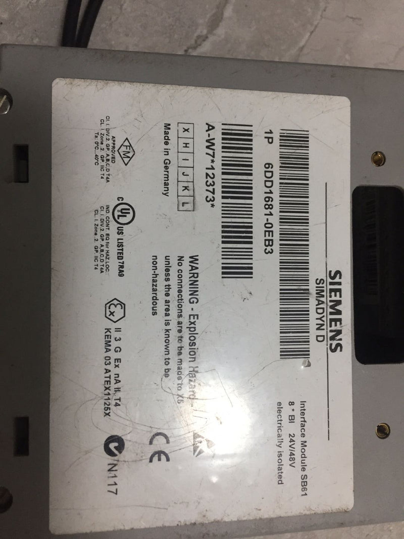 SIEMENS 6DD1681-0EB3 6DD16810EB3