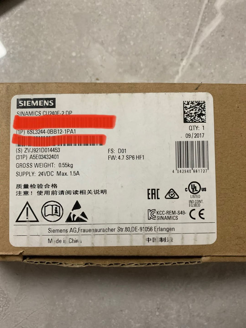 SIEMENS 6SL3244-0BB12-1PA1 6SL32440BB121PA1