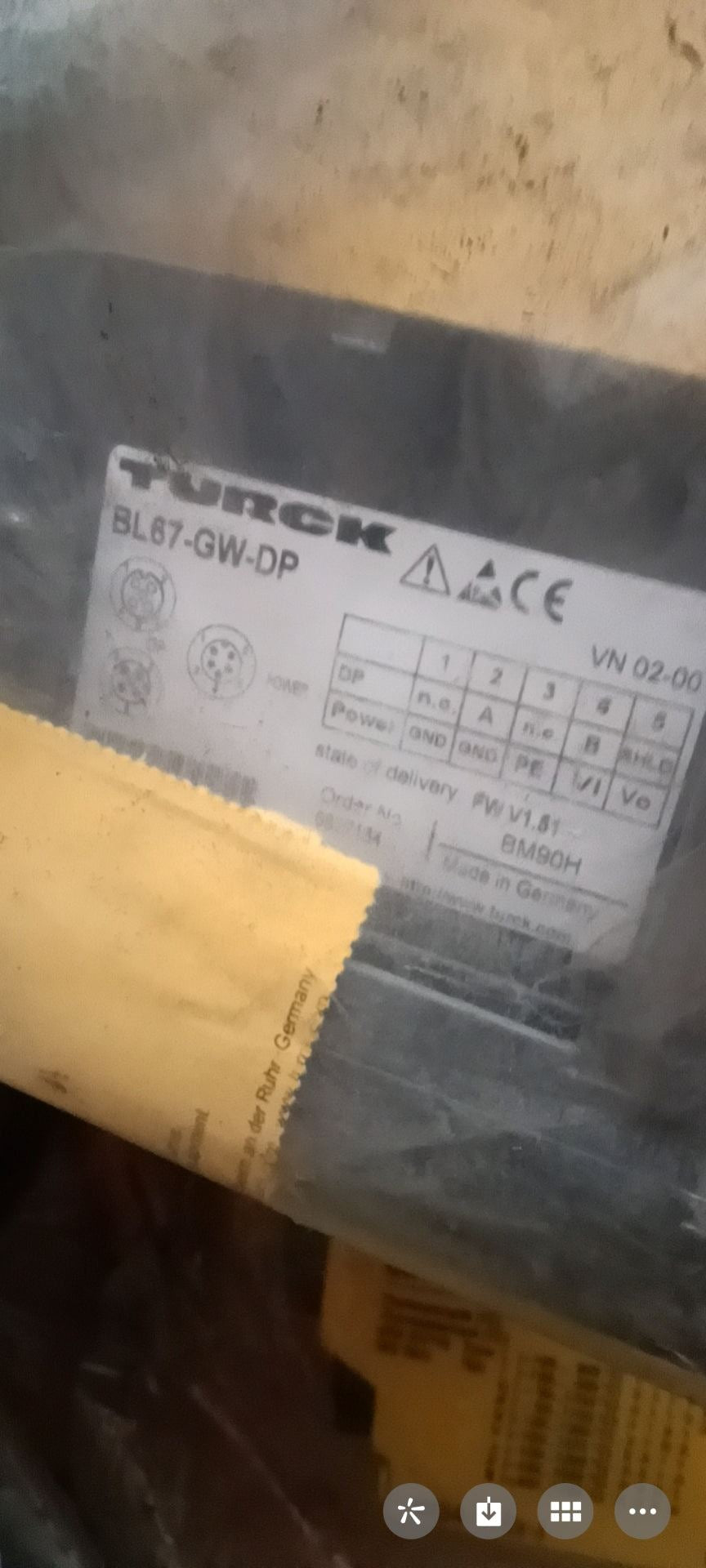 1 件适用于 TURCK BL67-GW-DP 全新