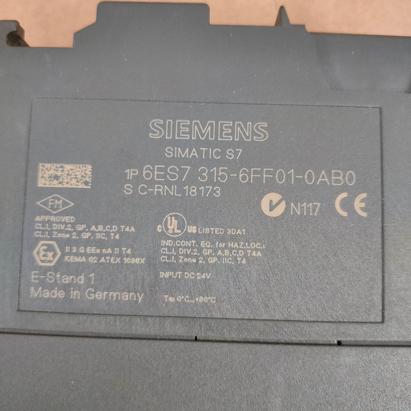 SIEMENS 6ES7315-6FF01-0AB0 6ES73156FF010AB0