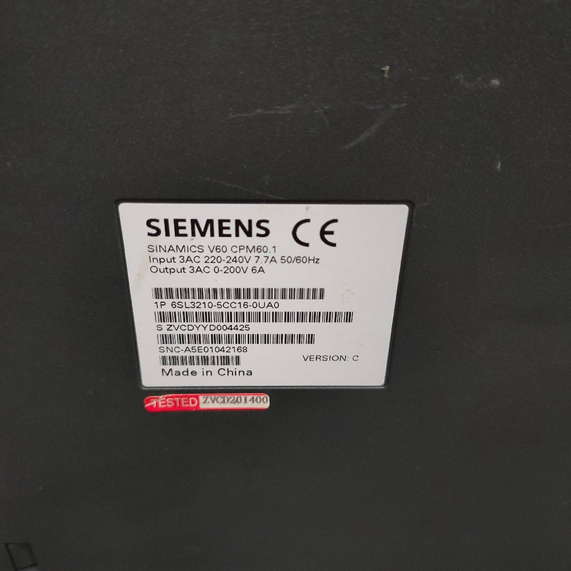 SIEMENS 6SL3210-5CC16-0UA0 6SL32105CC160UA0