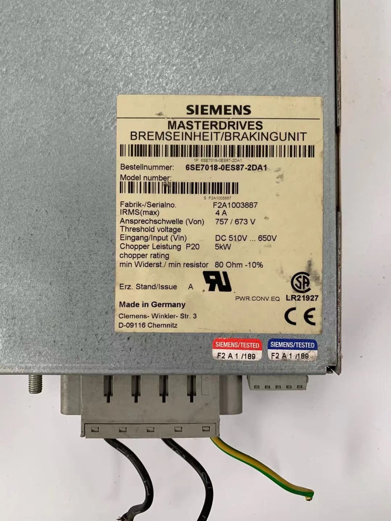 SIEMENS 6SE7018-0ES87-2DA1 6SE70180ES872DA1