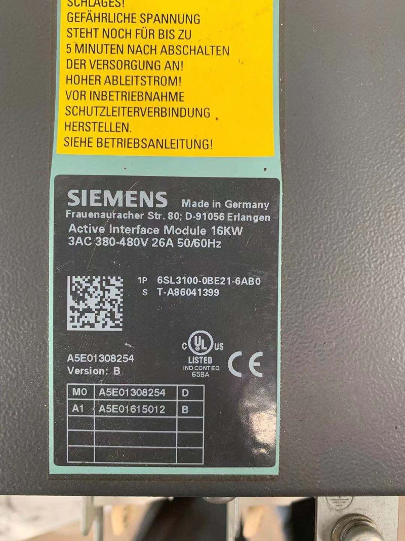 SIEMENS 6SL3100-0BE21-6AB0 6SL31000BE216AB0