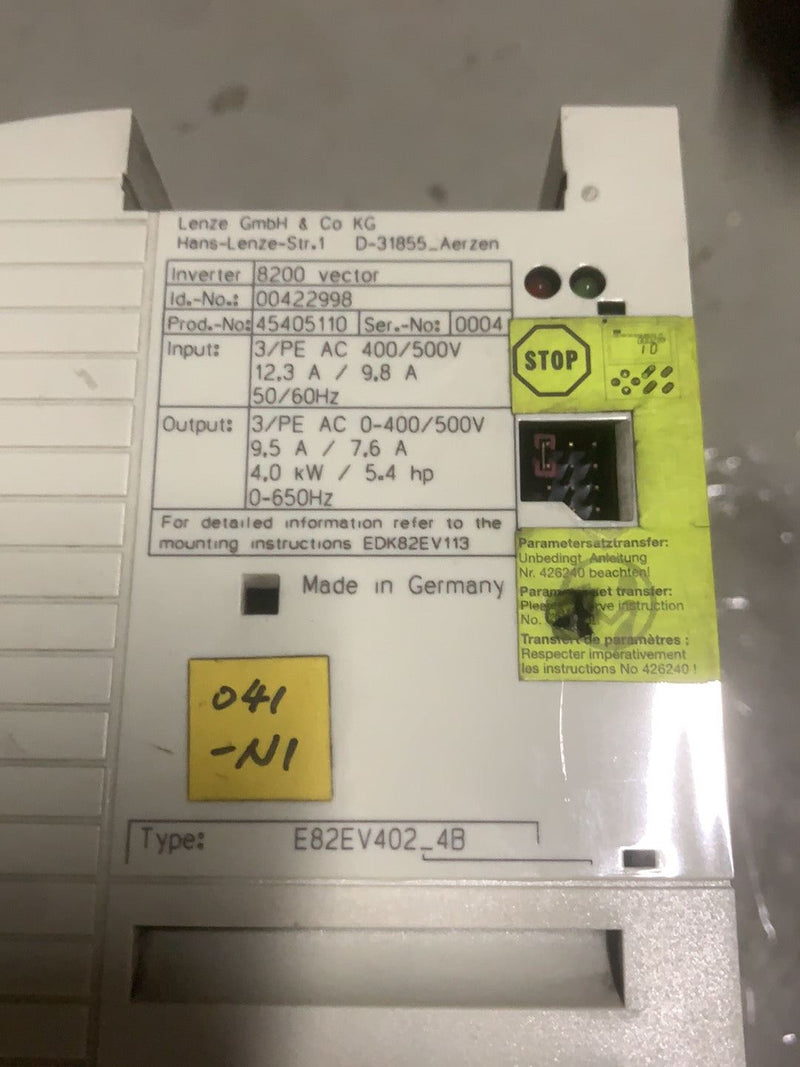 LENZE E82EV402-4B NEW E82EV4024B