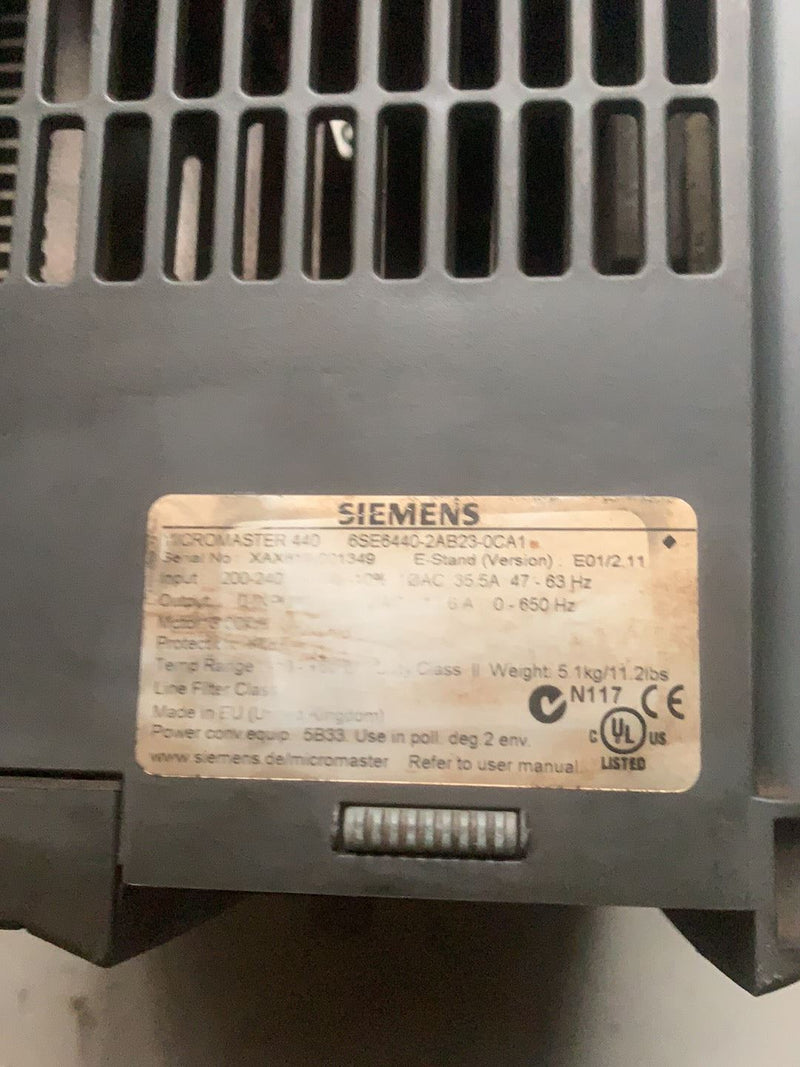 SIEMENS 6SE6440-2AB23-0CA1 6SE64402AB230CA1