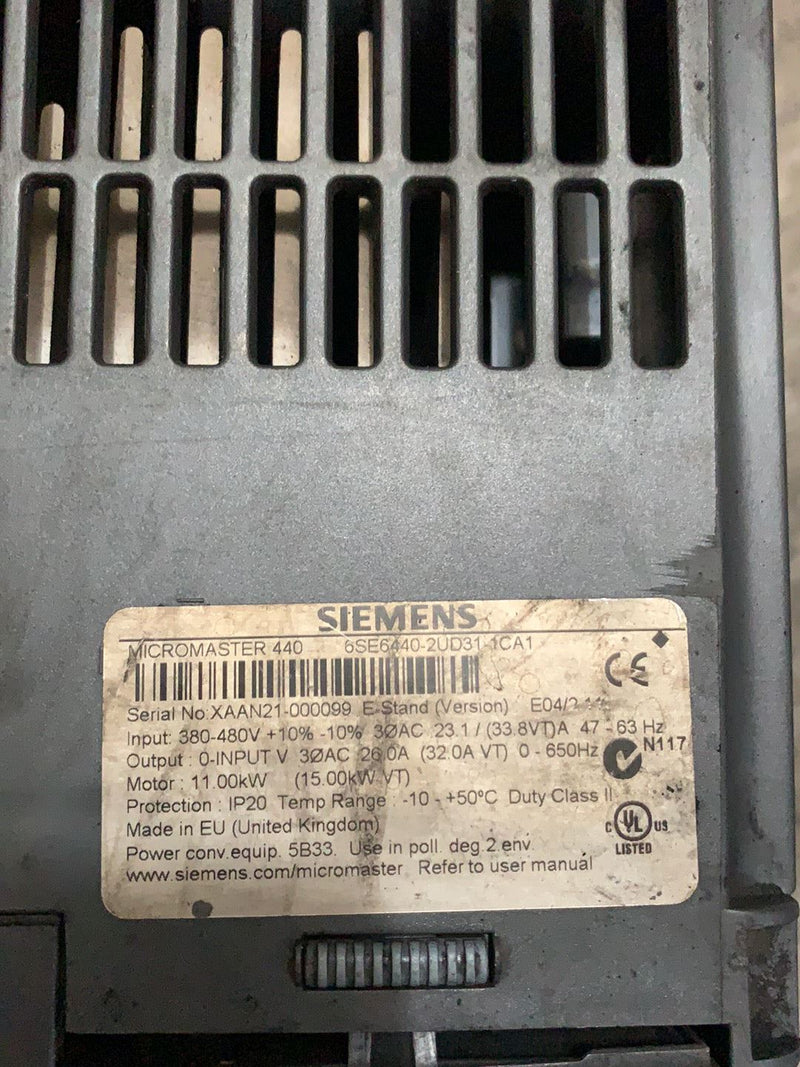 SIEMENS 6SE6440-2UD31-1CA1 SIEMENS 6SE64402UD311CA1