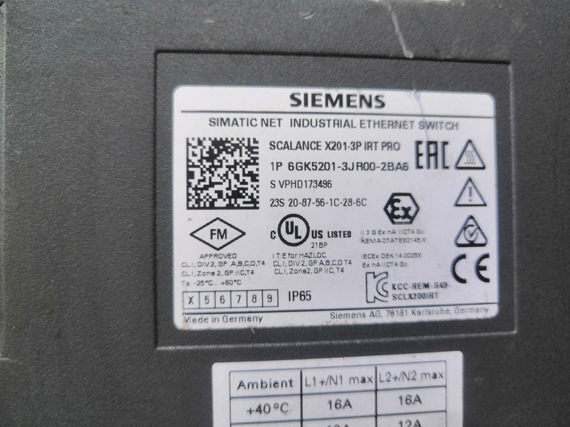 SIEMENS 6GK5201-3JR00-2BA6 6GK52013JR002BA6