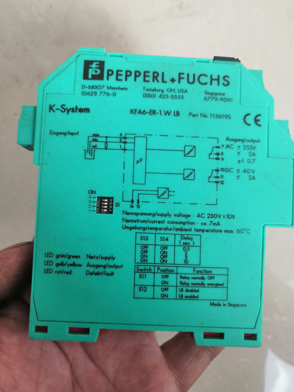 1PC FOR Pepperl+Fuchs kfa6-er-1. w. Lb NEW