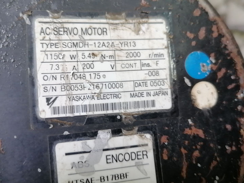 YASKAWA SGMDH-12A2A-YR13 SGMDH12A2AYR13used