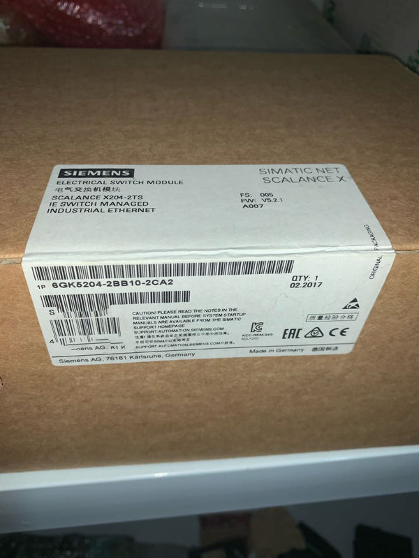 SIEMENS 6GK5204-2BB10-2CA2 new 6GK52042BB102CA2